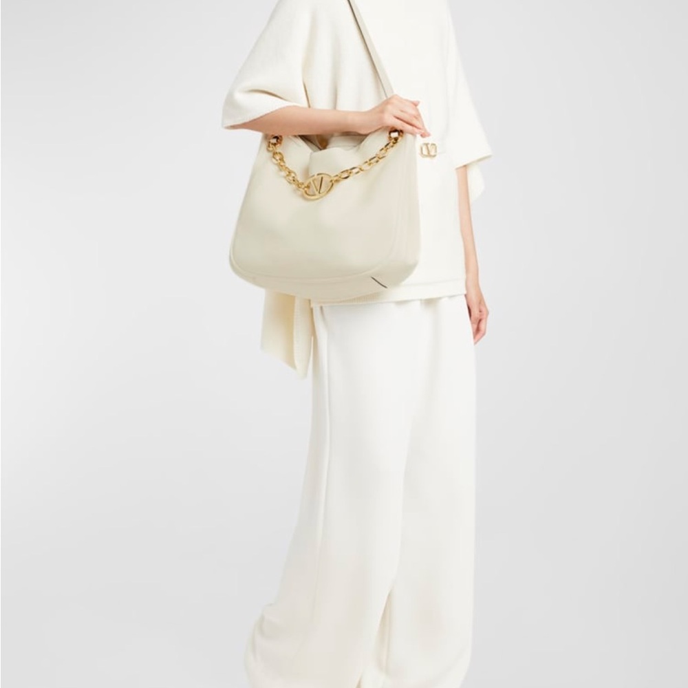 RELISTED: Valentino VLOGOC Moon Leather Hobo Bag - Picture 2 of 11
